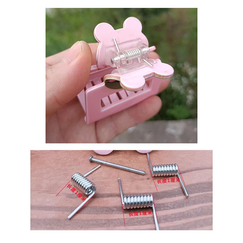 Stainless steel hairpin spring clip torsion spring V-shaped spring, custom various hair tie hairpin spring accessories Leide Zhu