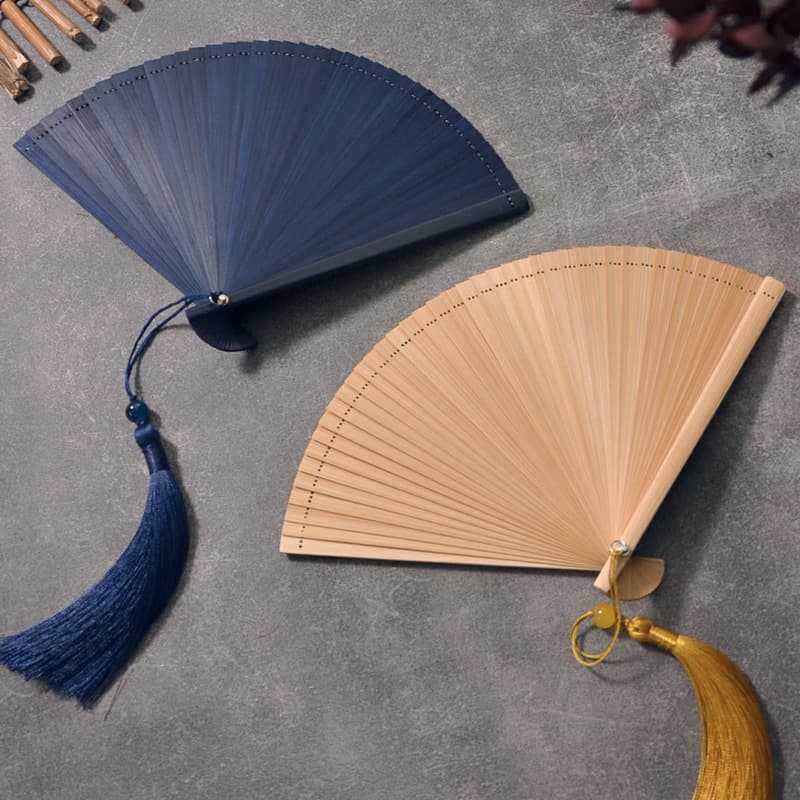 Fan all bamboo small folding fan gift fan bamboo plain cheongsam summer folding fan Chinese style classical fan