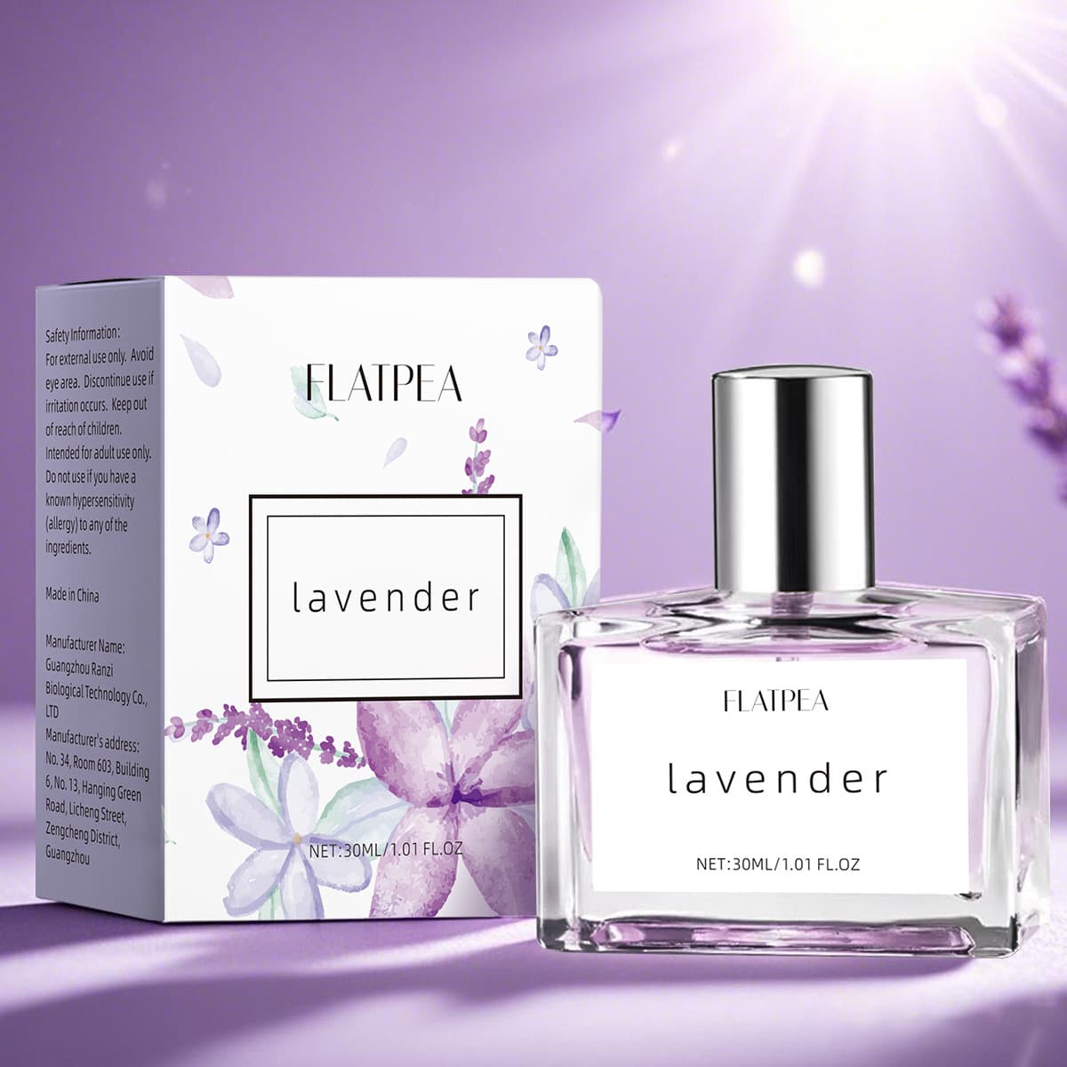 Amazon TK popular lavender perfume spray 30ml travel perfume alcohol-free Perfume manufacturer ready stock