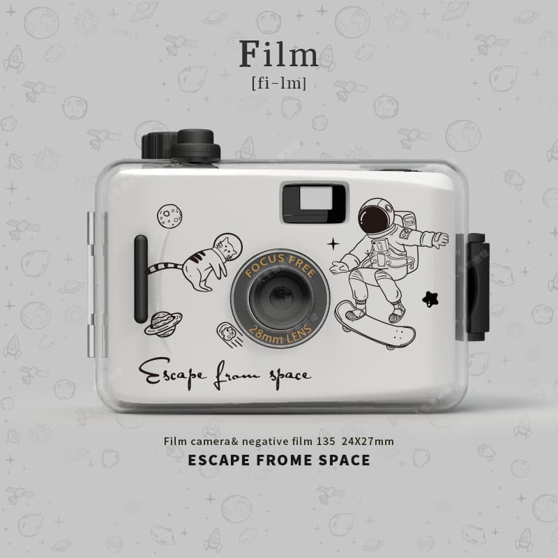 135 film camera, waterproof, multi-use (non-disposable), point-and-shoot, underwater camera.