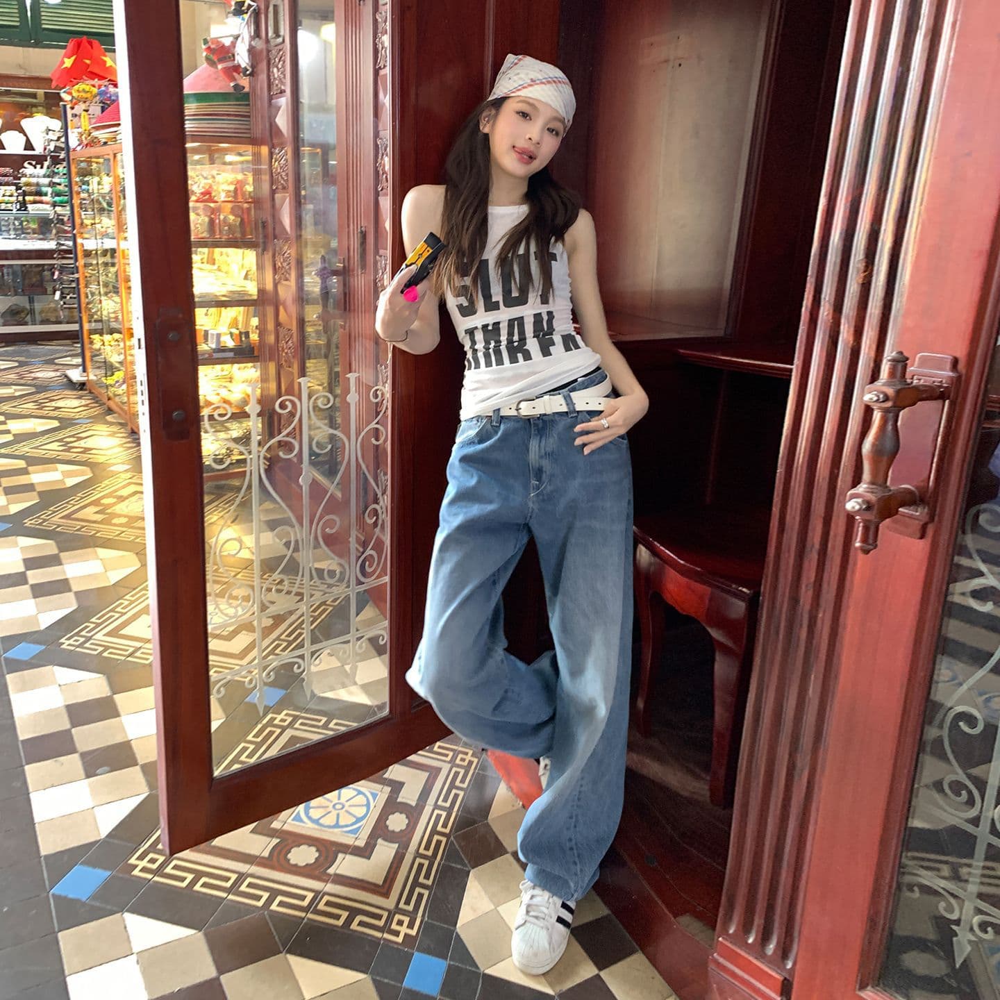 2026 Spring/Summer New Loose Wide-Leg Straight Jeans Women JEANS WOMEN