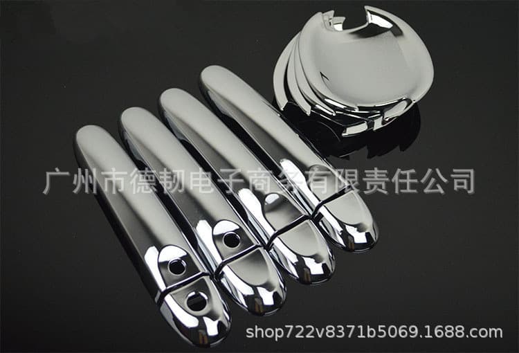 Suitable for Nissan Note E12 Versa Tiida 2012-2018 chrome handle door bowl sticker door handle