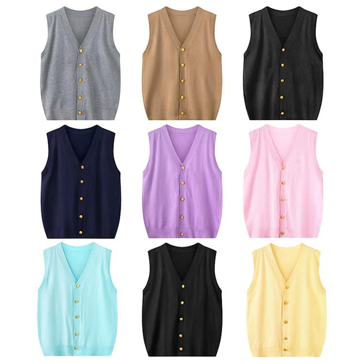JK Uniform Cardigan Korean Style Spring Autumn Shoulder Vest Knit Vest Jacket Academic Soft Knit Vest