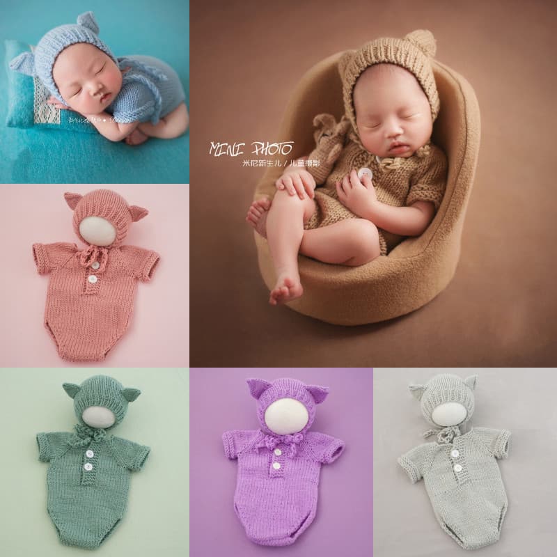 New newborn baby one-piece clothes, photo studio style children's clothing, European and American full moon baby photography clothing for 100 days