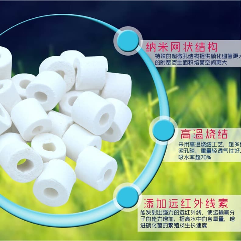 Small Ceramic Rings for Aquarium Filter, Glass Rings, Magnetic Rings, Filter Media for Fish Tank, Bacteria House Filter Media