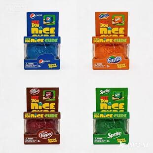 Needoh Style Drink Ice Cube Stress Toy Fanta Pepsi Stress Relief Toy High-Rebound Slow-Return