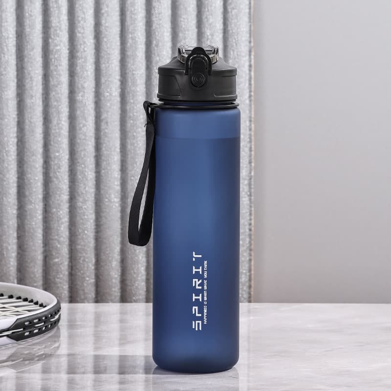 Large Capacity Plastic Water Bottle, Summer High-Fashion Simple Portable Space Cup, Outdoor Sports Fitness Pop-Up Lid Straw Cup