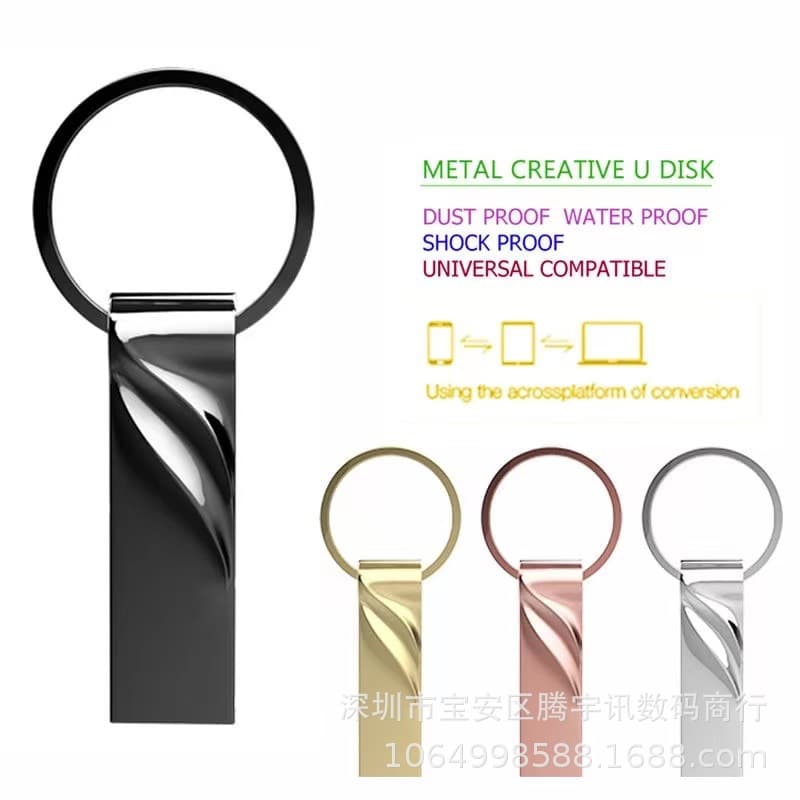 Metal USB Flash Drive 2TB 1TB 128GB 64GB 32GB Pen Drive Pendrive