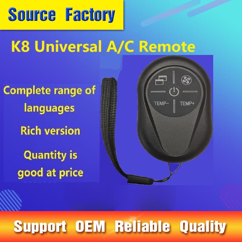 Auto-Learning Mini Portable Air Conditioner Remote Control, No Setup Required, Universal Type for Home Air Conditioners