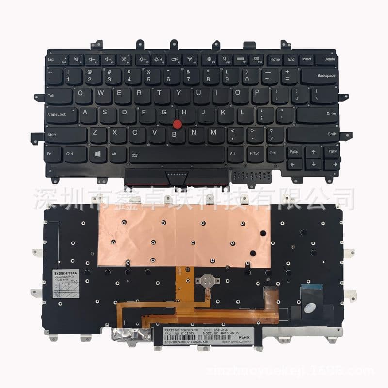 US layout for Lenovo ThinkPad X1 Carbon 4th Gen (2016) laptop keyboard