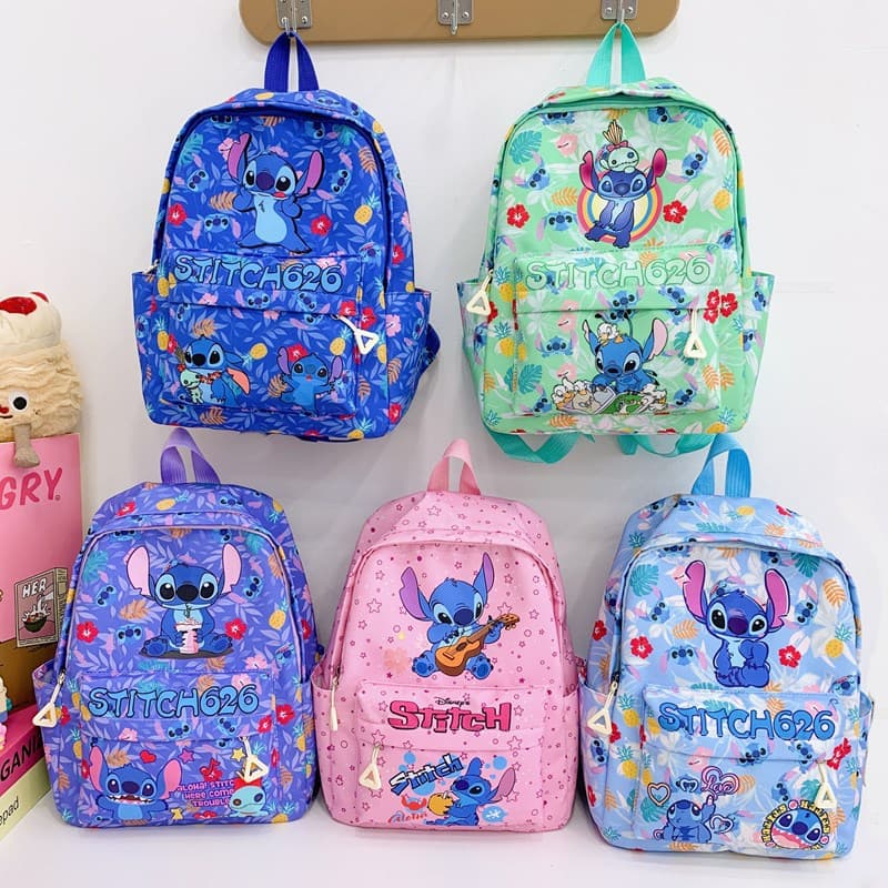 Cross-border 2025 New Children's Backpack Animation Stitch Large Capacity School Bag Kindergarten Versatile Light Backpack