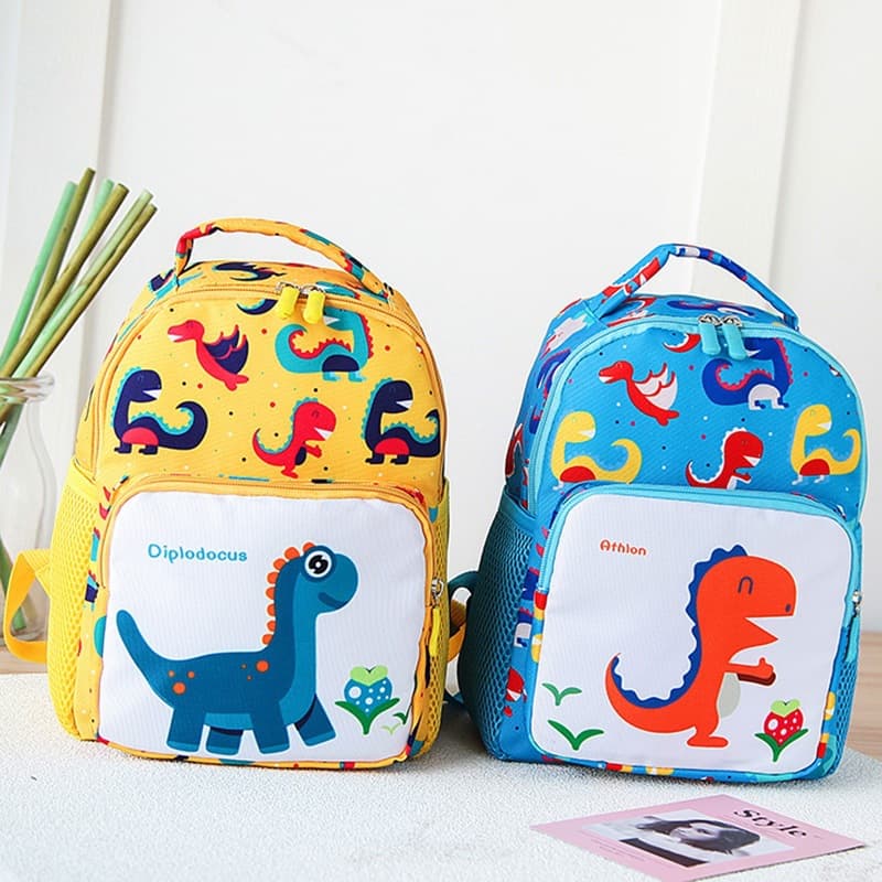 New Dragon Kids Schoolbag Cartoon Kindergarten Backpack for Boys and Girls Ages 3-7, Korean Style Anti-Lost Backpack
