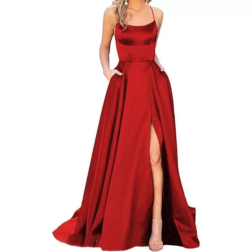 New Foreign Trade Evening Dress Bridesmaid Dress Long Slim Off-Shoulder Dress Amazon Bridesmaid Evening Gown