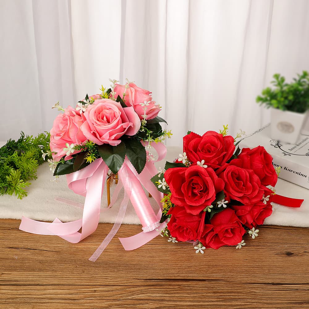 New Forest-Style Bouquet Amazon Cross-Border Wedding Supplies Bridal Bouquet Bridesmaid Sister Group Handheld Bouquet