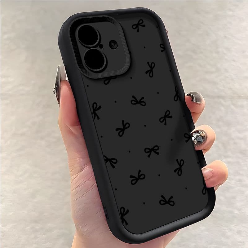 Polka Dot Bow iPhone 16 Pro Max Phone Case, Step-Compatible with Apple 15 Pro Max, Full Coverage, Sky Eye 14