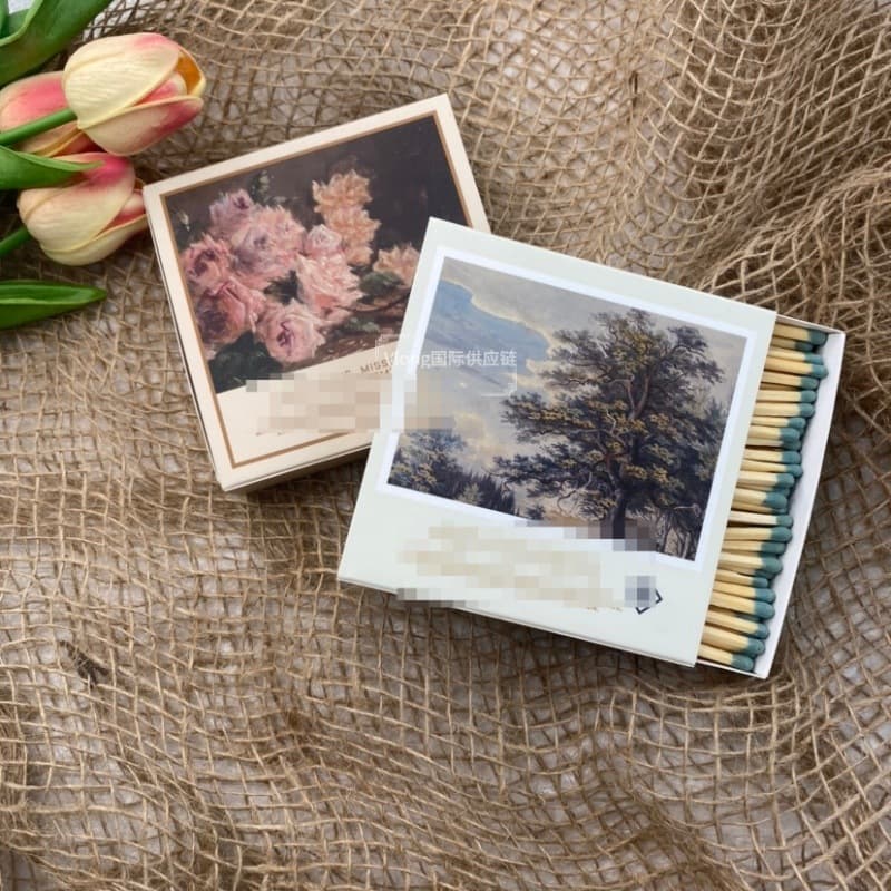 Boxed Art Matches Safety Household Disposable Matches Factory Direct Custom Vintage Lighter Extended Version