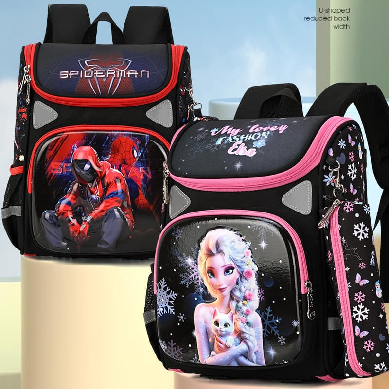 Cross-border Russia School Bag Spider-Man 3D Cartoon Backpack for Primary School Students Children's Backpack for Export