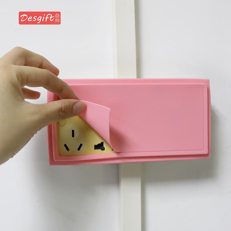 Silicone Double Switch Cover Socket Protective Cover Glow-in-the-Dark Wall Sticker Decorative Cover Switch Shield Waterproof Creative Home Dustproof