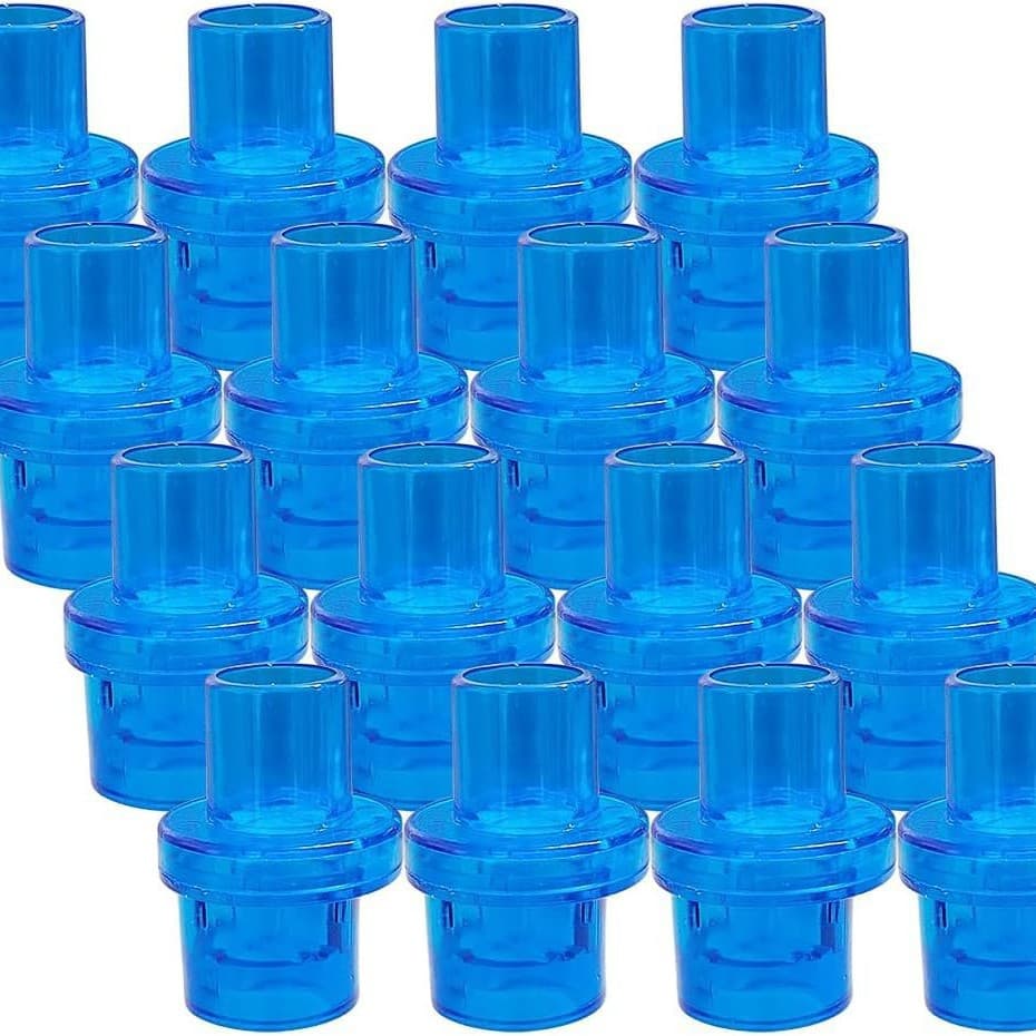 CPR One-Way Valve, CPR Training Valve with Filter Plug for Most Face Masks