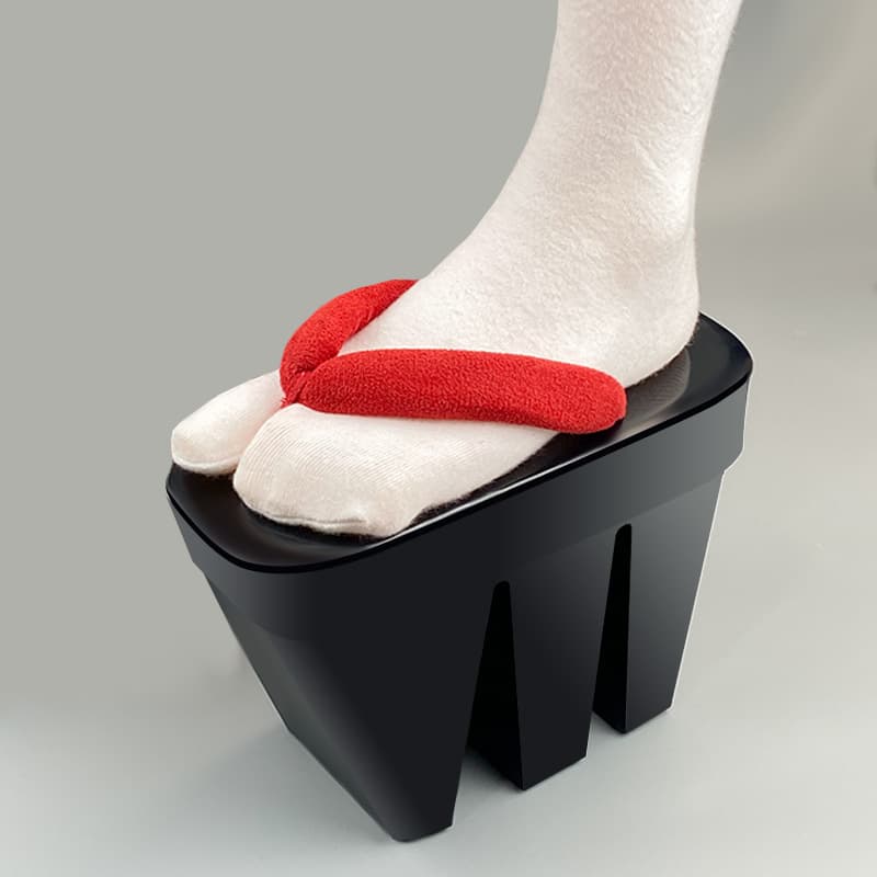 Soft-Soled Three-Toothed Clogs for Home Use, Wooden Slippers, Japanese Style, Onmyoji, Flip-Flops, Ultra-High Heels, Cosplay