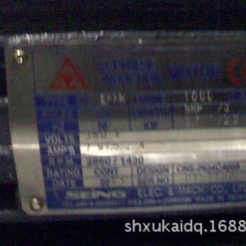Taiwan SEING motor AEFFJL 7.5HP 5.5KW TKA78-TAM112-40.04-M4-CCW-50