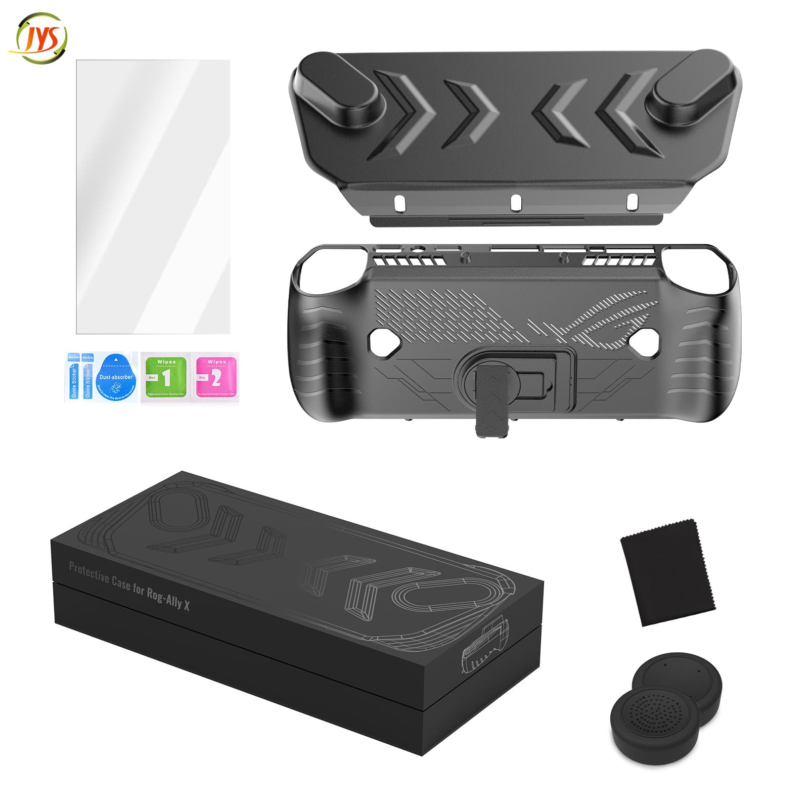 Jys Hot Model Is Suitable for Asus Rog Ally X All-Inclusive Protective Cover with Back Strap Bracket, Anti-Scratch and Anti-Fall