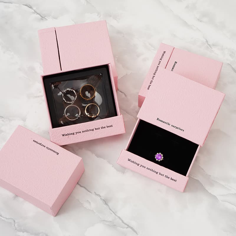 PE storage box anti-oxidation jewelry box gift box necklace ring bracelet earrings small fragrance packaging box drop shipping