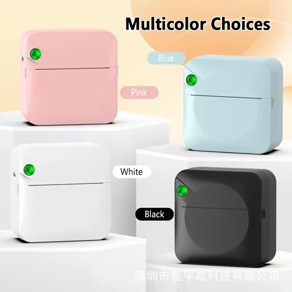 Cross-border student pocket mini portable barcode note printer Bluetooth photo thermal printer
