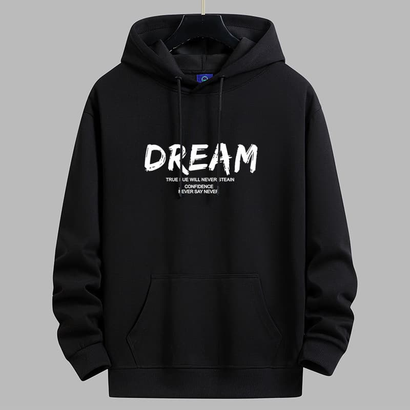 Autumn and winter trendy brand velvet thickened pullover hooded sweatshirt for men loose trendy shoulder youth spring and autumn jacket