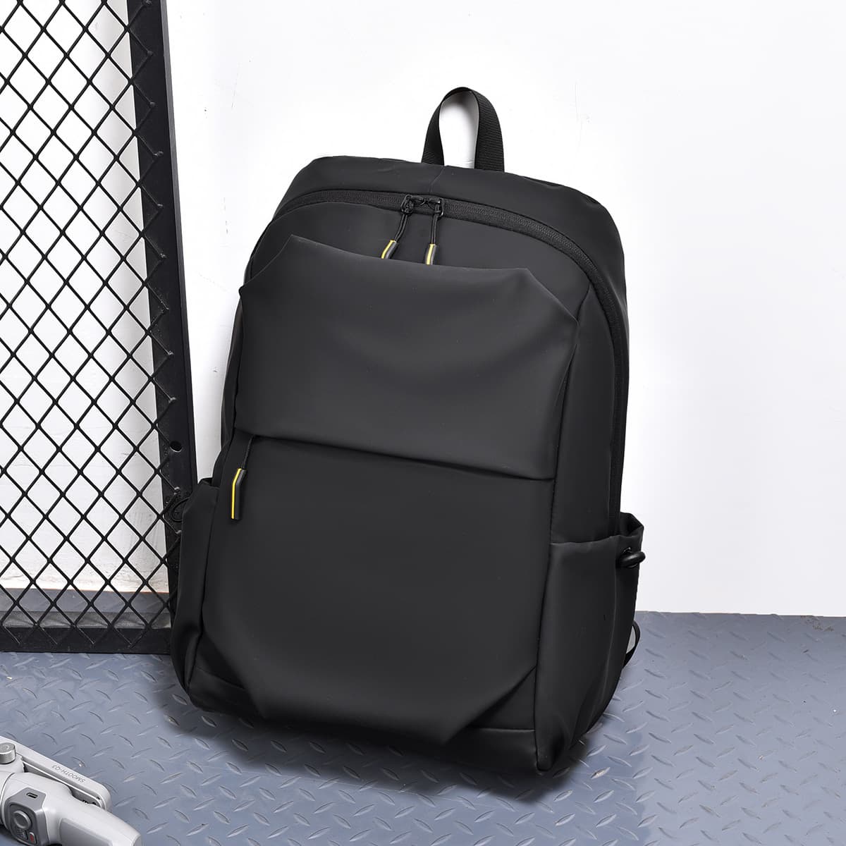 Simple Solid Color Wear-Resistant Water-Repellent Backpack for Junior/Senior High & College Students, Outdoor Commute Business Bag