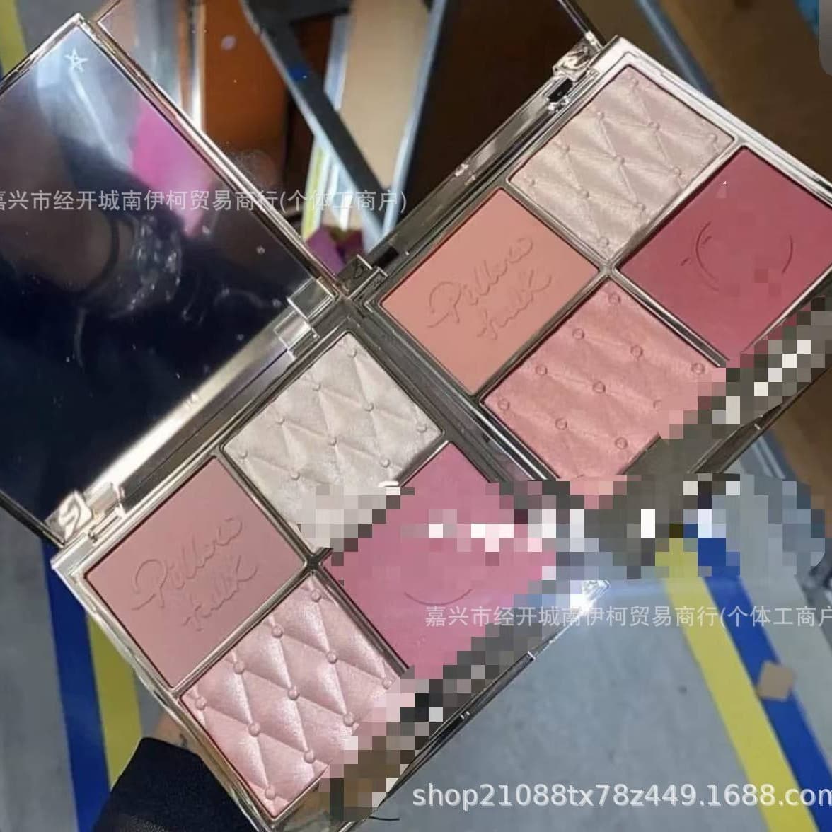 Cross Border Four Color Highlighter Blush C Brand Face Palette Stock