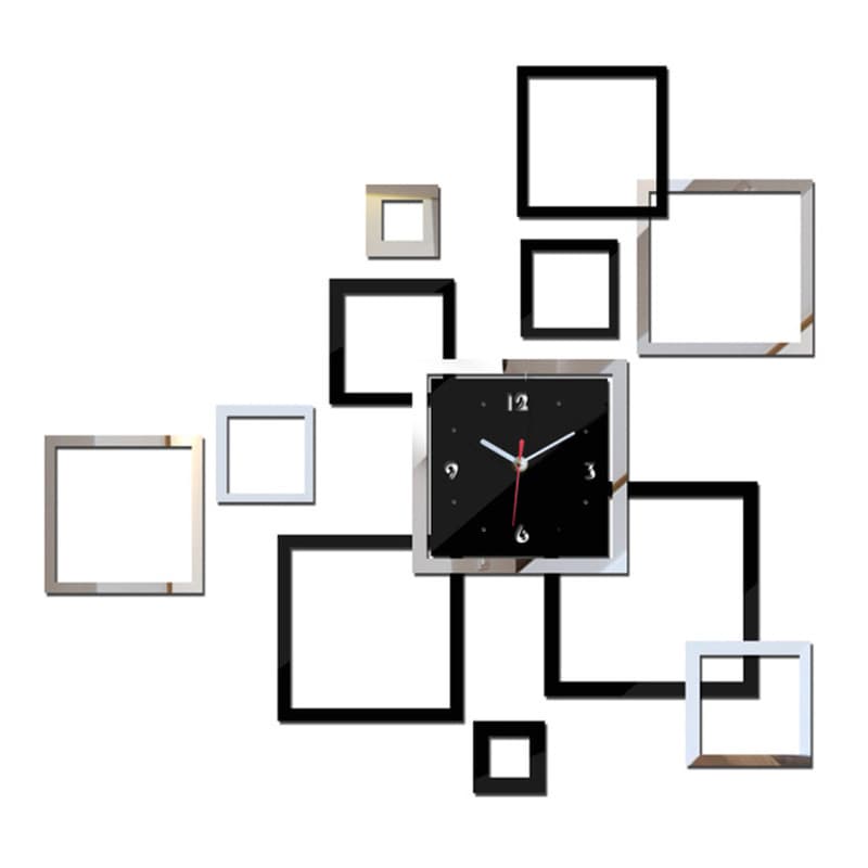 Amazon's best-selling products living room oversized acrylic diy wall clock living room creative three-dimensional wall sticker clock
