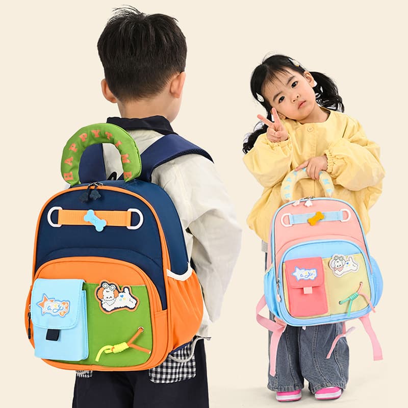 Cute Cartoon Backpack for Kindergarten Boys and Girls, Kids Schoolbag for Ages 3-12, Lightweight and Ergonomic