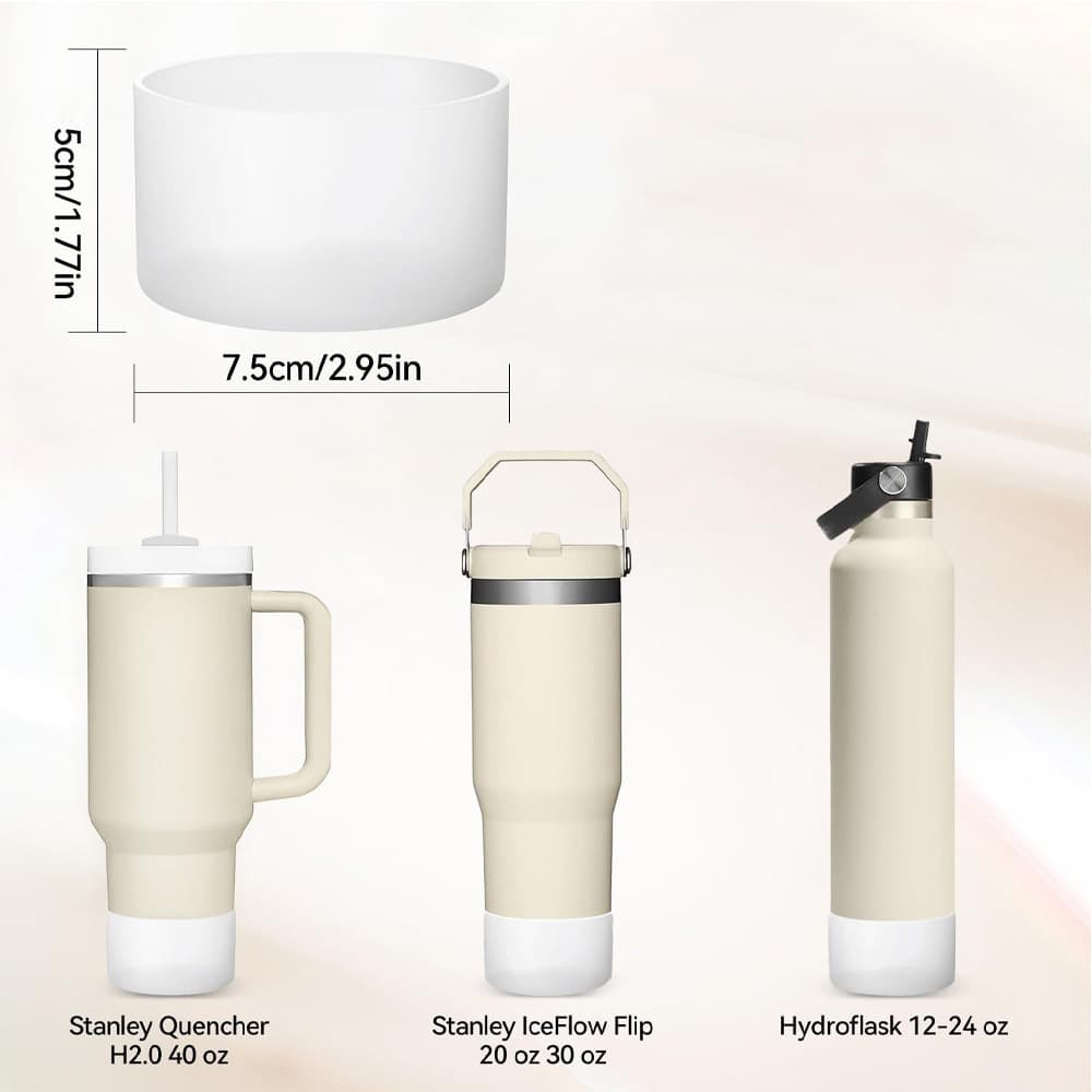 Stanley car cup sleeve, two-tone silicone sleeve, space kettle, 7.5cm universal base, anti-slip and drop-proof cup pad.