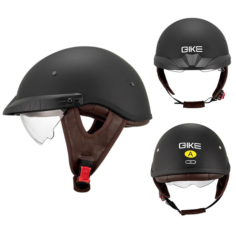 Motorcycle Helmet Harley Half Helmet 3C/DOT Certified Electric Scooter Safety Helmet Men Women Summer Riding Helmet