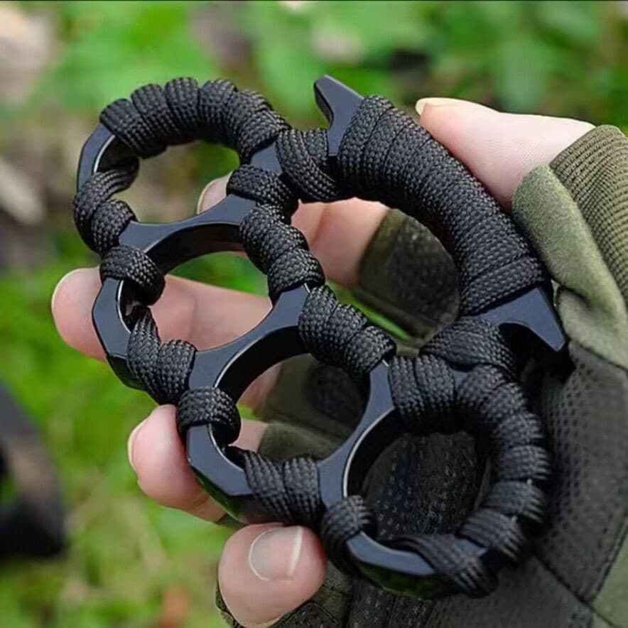 Self-Defense Ring, Outdoor Defense Knuckle Duster, Anti-Assault Thumb Ring, Car Escape Window Breaker, Anti-Harassment Weapon