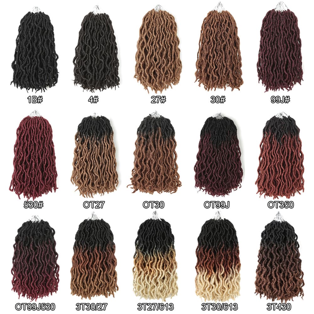 European and African synthetic fiber dreadlock crochet hair, Gypsy locs, Gypsy dreadlock crochet extensions