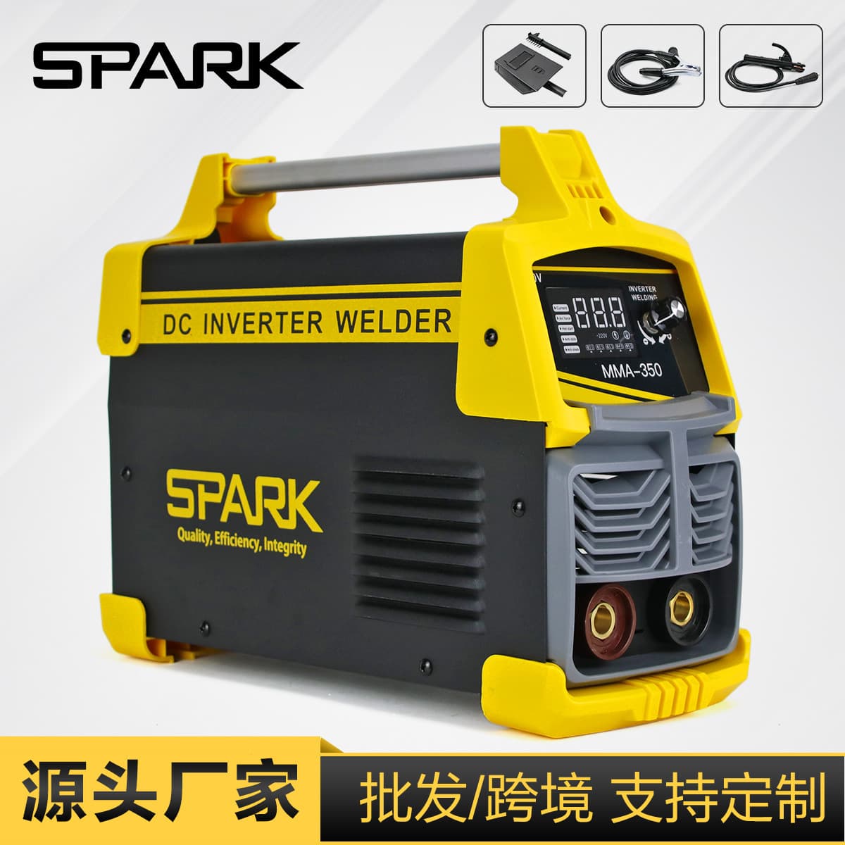 Portable Inverter DC Welding Machine SPARK MMA-250 110V/220V Dual Voltage Metal Welder Compact Size for Professional Use