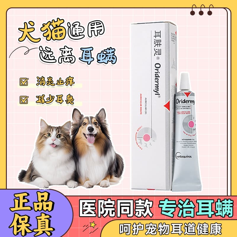 French Virbac Oticon Cleanser for Cat Ear Mites, Pet Cat and Dog Ear Drops to Eliminate Ear Mites