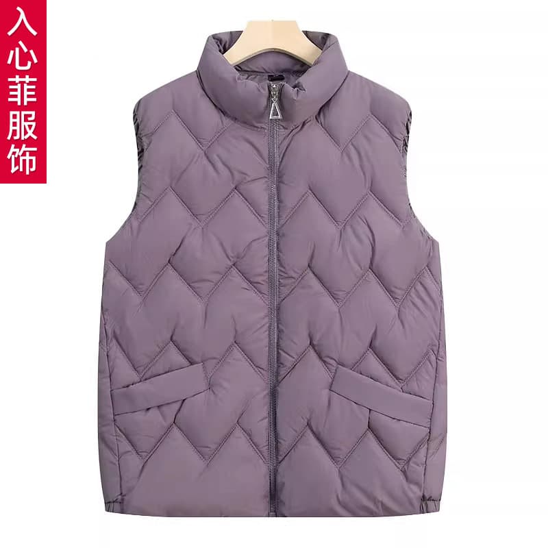Winter vest, coat, loose down cotton vest, shoulder bag, warm cotton-padded coat for middle-aged and elderly women and grandmothers