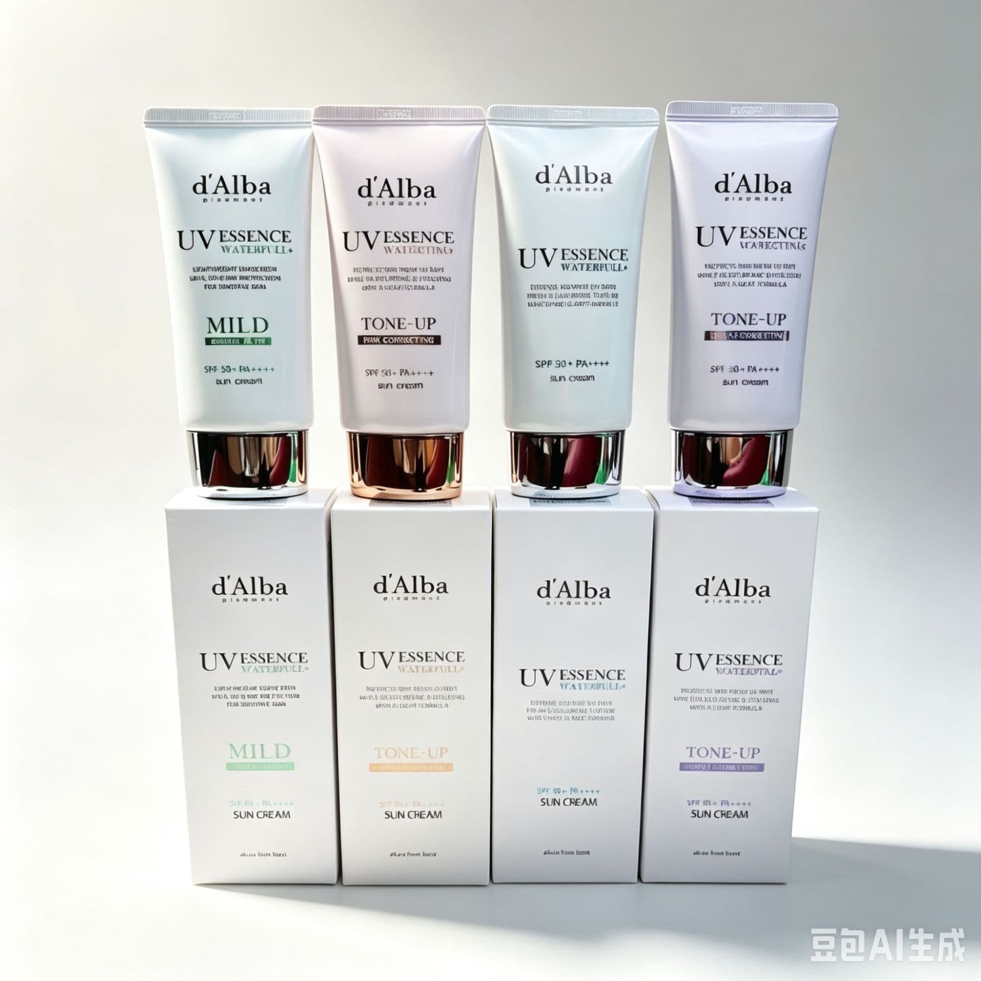 South Korea's Dalba Delper sunscreen vegan water moisturizing natural brightening isolation high-strength sunscreen skin-friendly and light