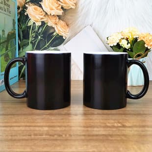 C Handle Color-Changing Mug, Gift Mug, Sublimation Mug, Glossy Magic Ceramic Mug