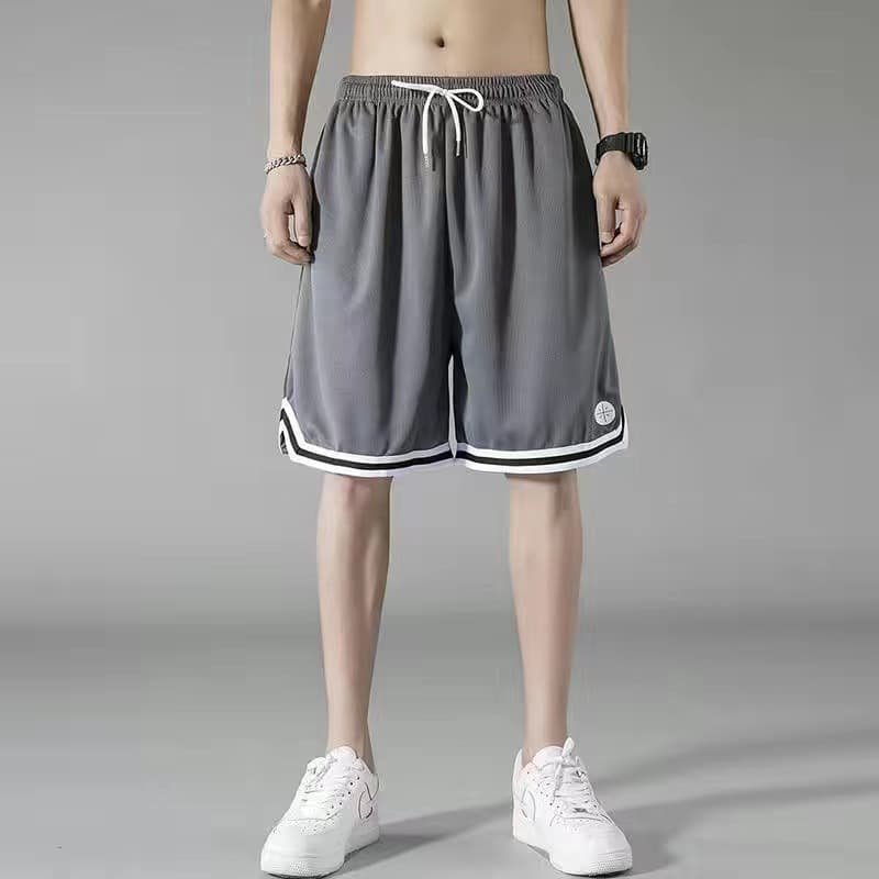 Daiwei Simple Casual Men's Sports Webbing Ice Silk Shorts Summer New Casual Pants Trendy Five-Point Pants