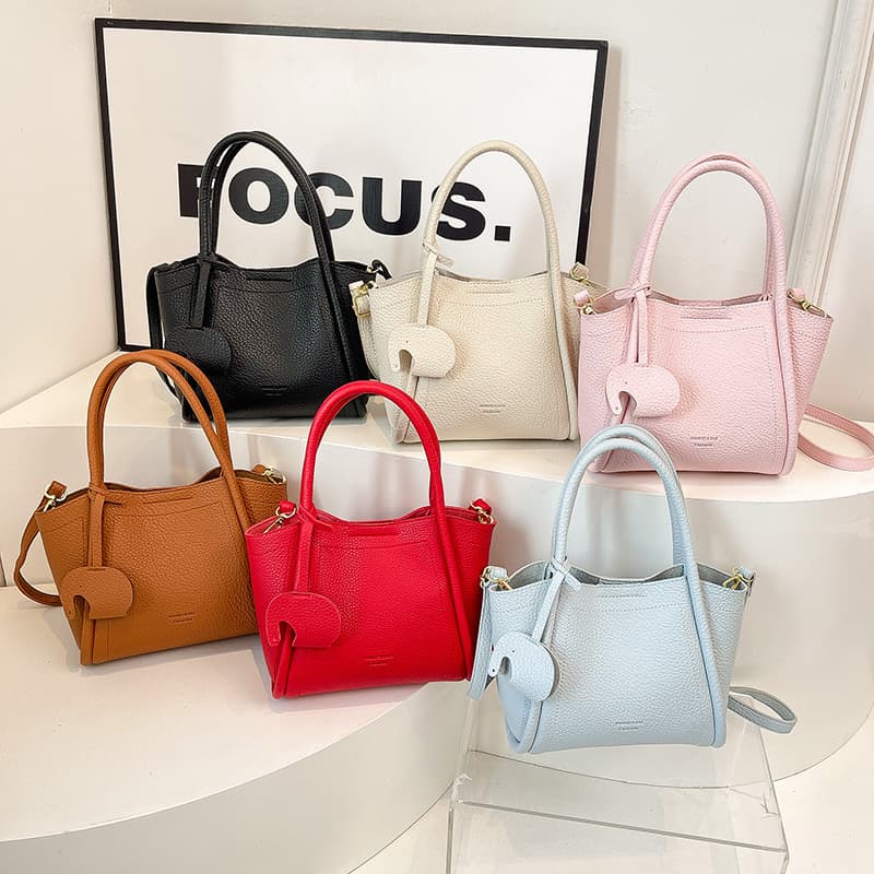 Wow custom cross-border fashion soft leather portable vegetable basket bucket bag for women 2026 new niche single shoulder crossbody bag