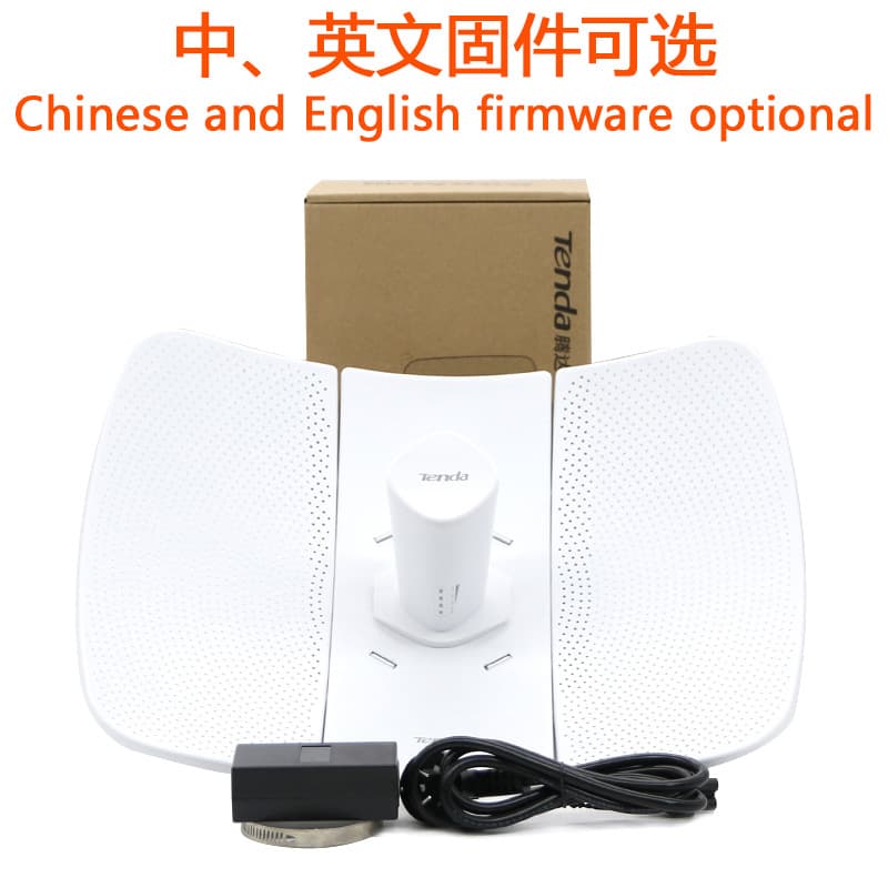 Tenda O8 Outdoor Wireless Transmission Monitoring WiFi Base Station Point-to-Point Bridge 20KM CPE Bridge