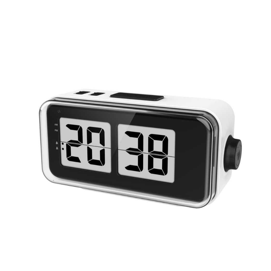 Cross-border new product page-turning alarm clock with background light electronic clock alarm snooze snooze fashion desk clock