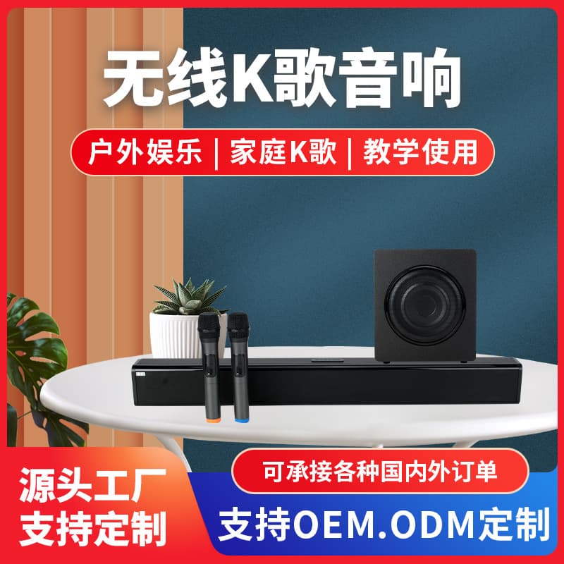 N-S06M Home Theater Soundbar Audio Wireless Microphone Subwoofer Home KTV Connect TV Karaoke