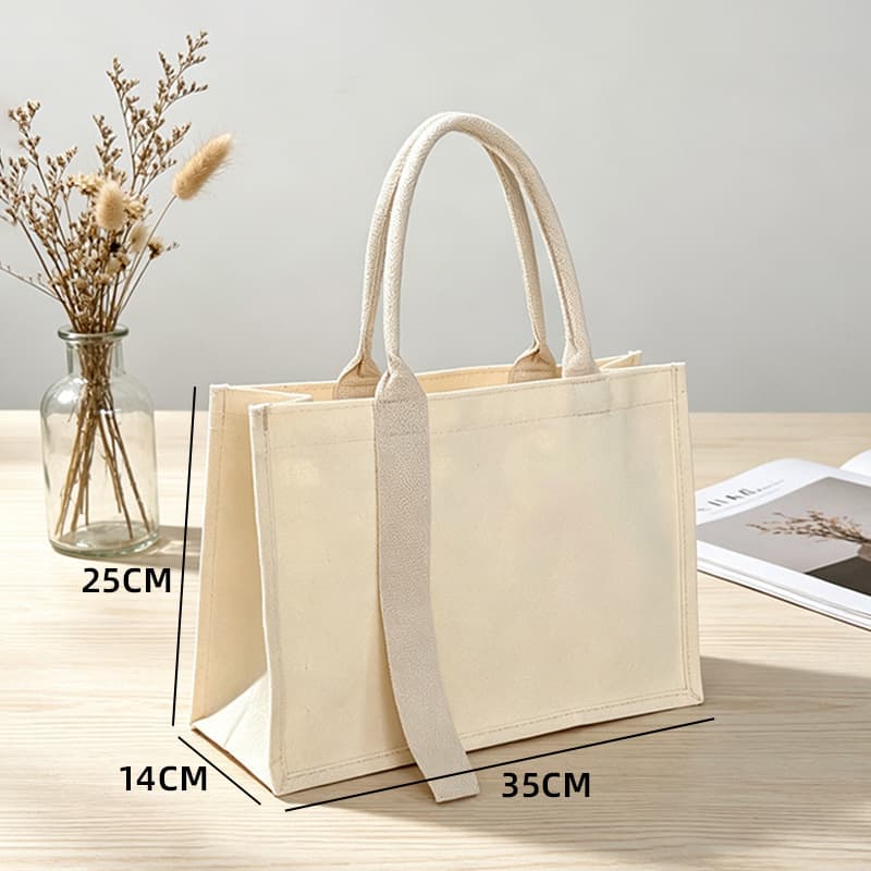 Ribbon canvas tote bag, high-end three-dimensional premium feel, colorful large capacity tote bag with custom logo.