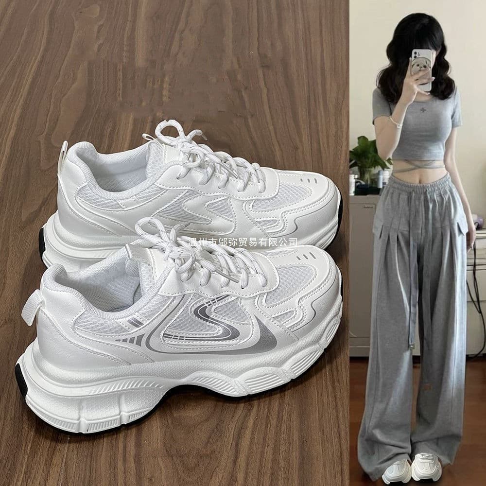 Ultra-Soft Breathable Dad Sneakers for Women Spring New Trendy Casual Sports Running Shoes