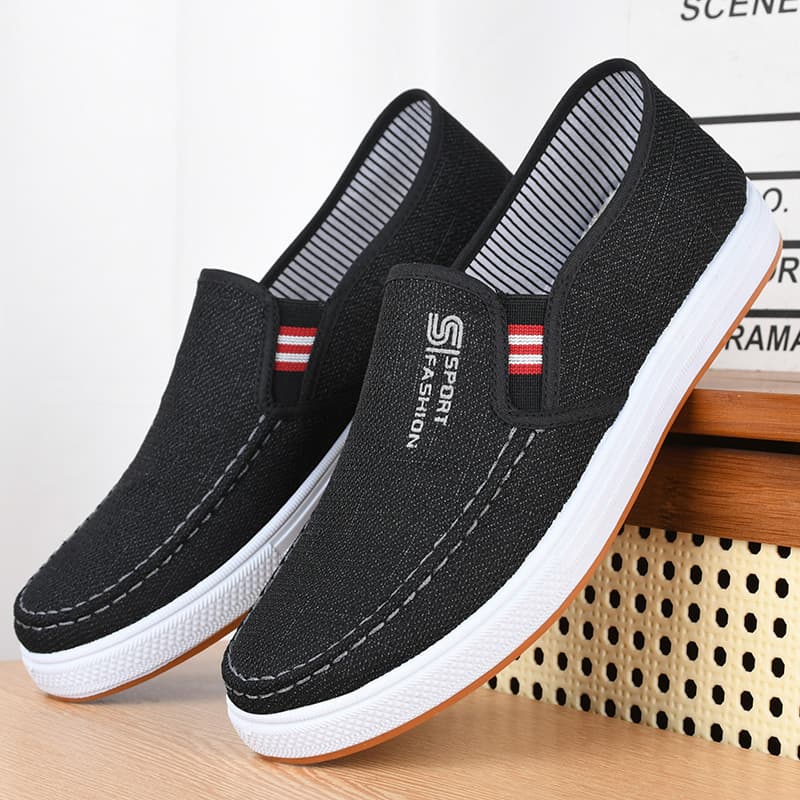 2025 New Style Old Northern Cloth Shoes Men's Shoes Tendon Sole Work Shoes Men's Casual Shoes One-Leg Breathable Canvas Shoes